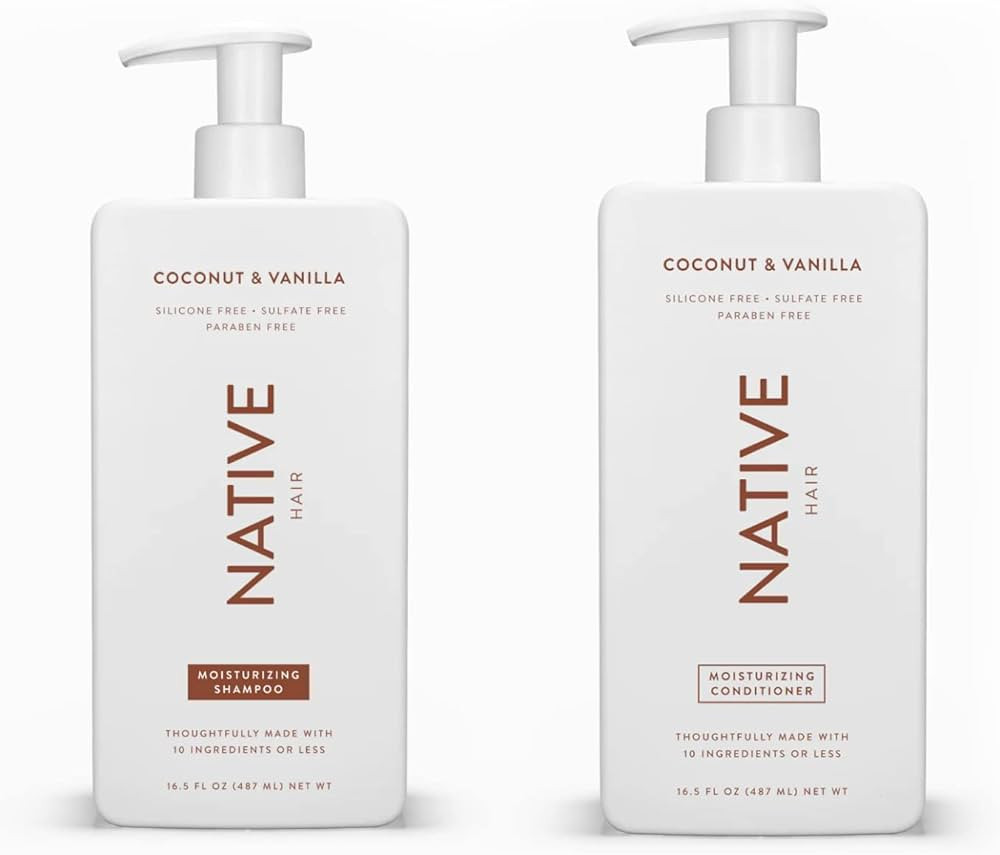 Native Shampoo and Conditioner Set | Sulfate, Paraben, and Dye Free, with Naturally Derived Clean... | Amazon (US)
