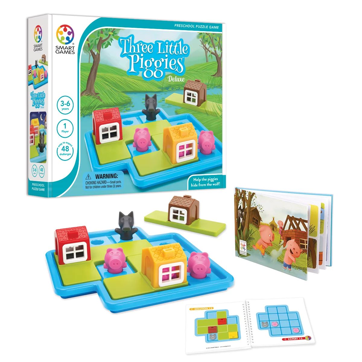 SmartGames Three Little Piggies Preschool Puzzle Game for Ages 3+ | Walmart (US)