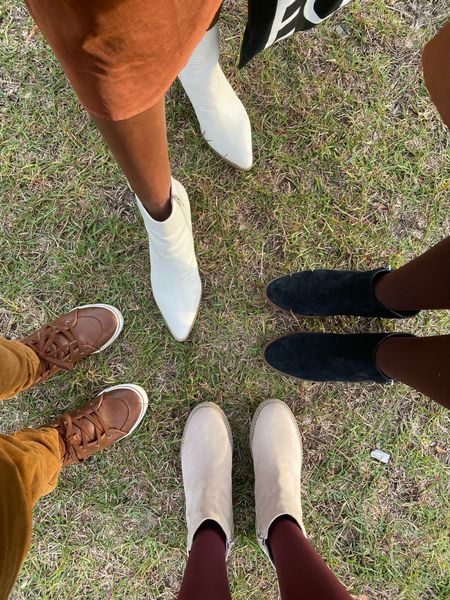 Fall shoes for the family! White ankle boots, suede ankle boots, booties, ivory boots 

#LTKfamily #LTKshoecrush #LTKkids
