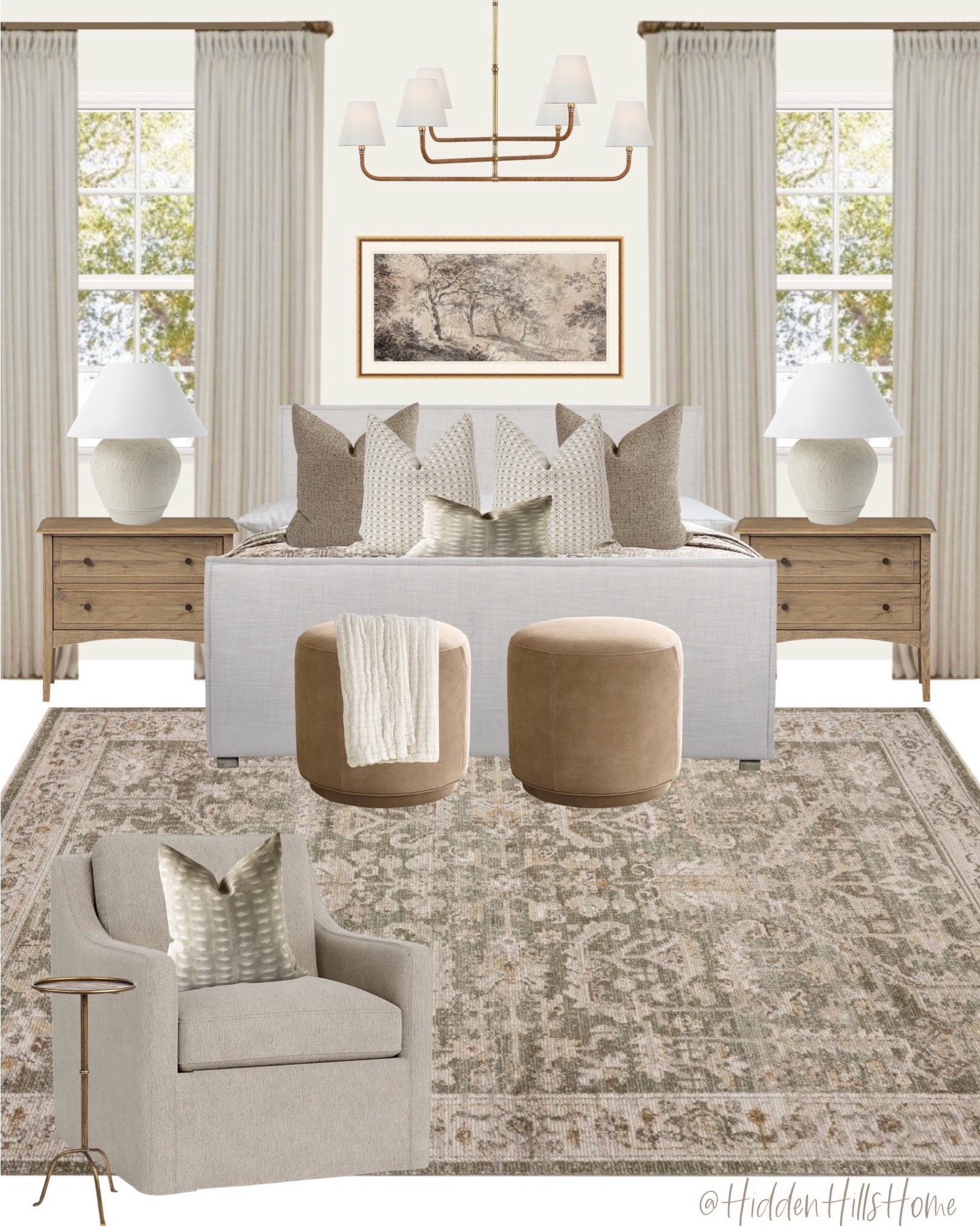 Bedroom decor ideas, bedroom mood board, home decor inspiration, bedding, nightstands, master bedroom design, home decor, bedroom rug, curtains #home #bedroom

#LTKHome #LTKSaleAlert #LTKSeasonal