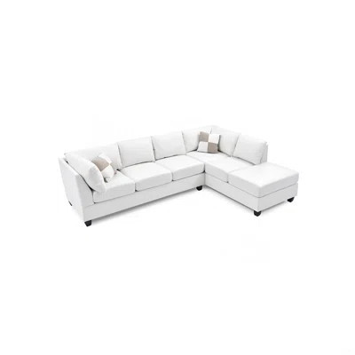 Malone  Sectional (Without Ottoman), WHITE | Wayfair North America