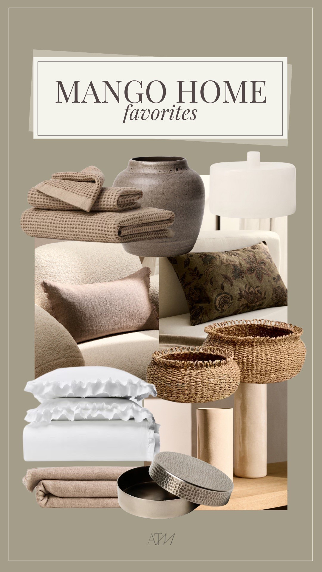 Mango Home finds!

mango, neutral home finds, rustic modern home, minimal home

#LTKHome #LTKStyleTip #LTKSeasonal