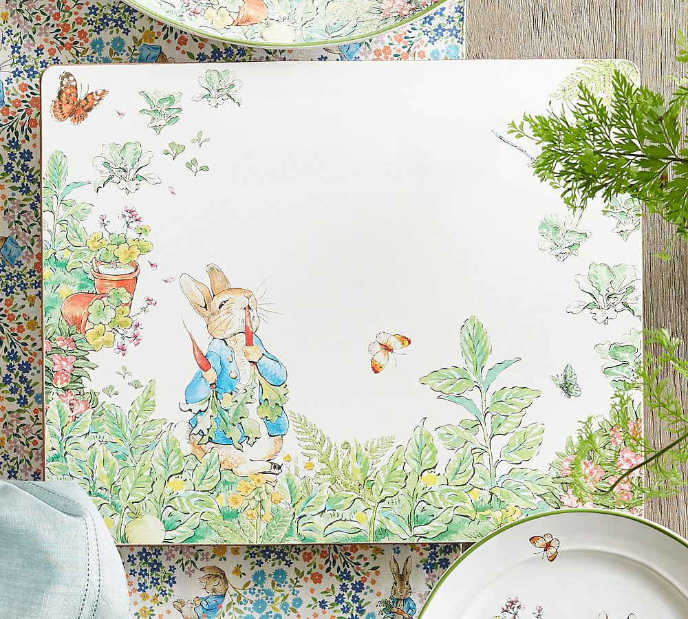 Peter Rabbit™ Garden Cork Placemats - Set of 4 | Pottery Barn (US)