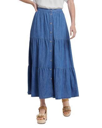 NYDJ Everly Tiered Denim Maxi Skirt   | Bloomingdale's Women | Bloomingdale's (US)