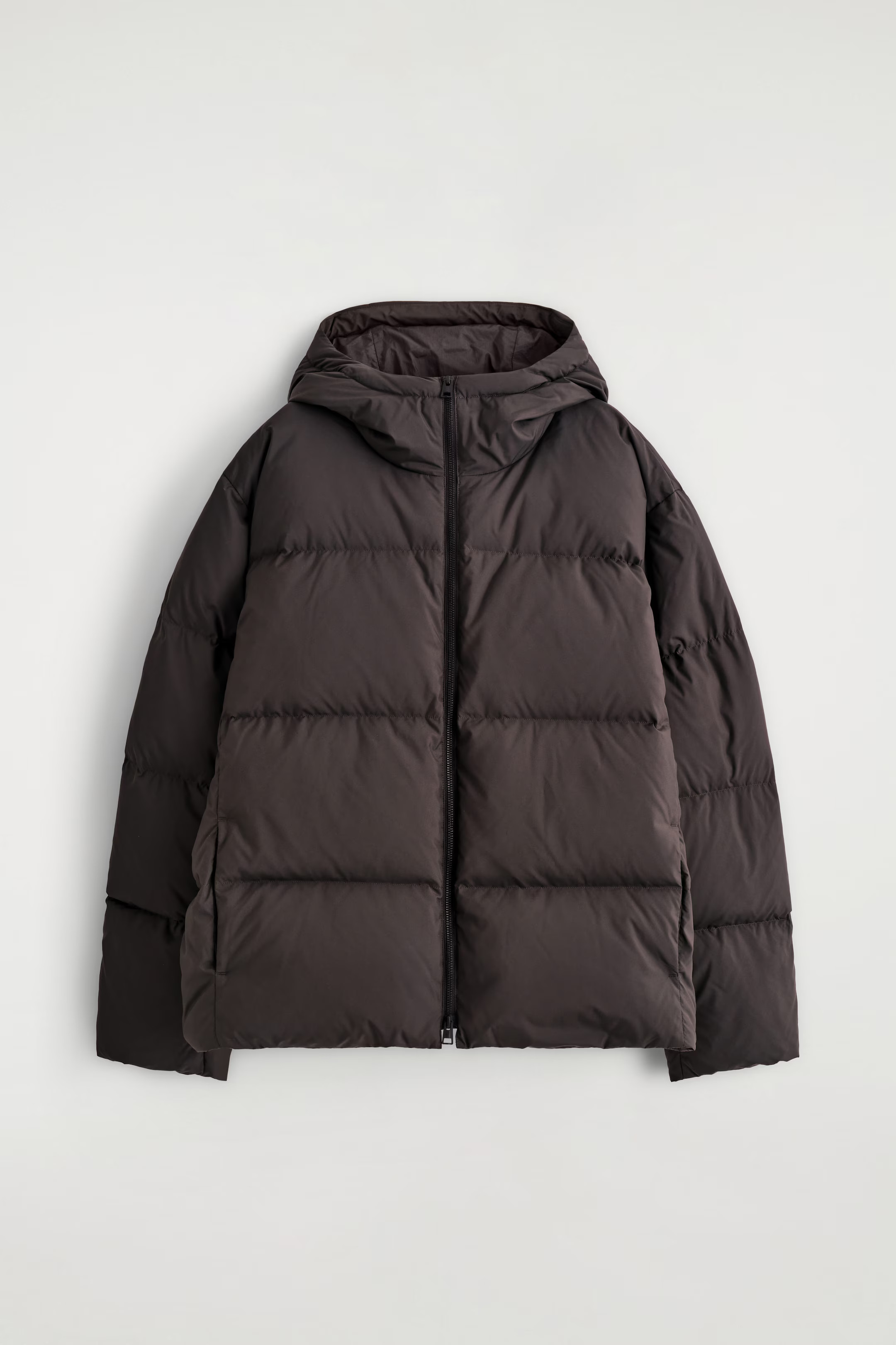 HOODED DOWN PUFFER JACKET - DARK BROWN | COS DE | COS (EU)