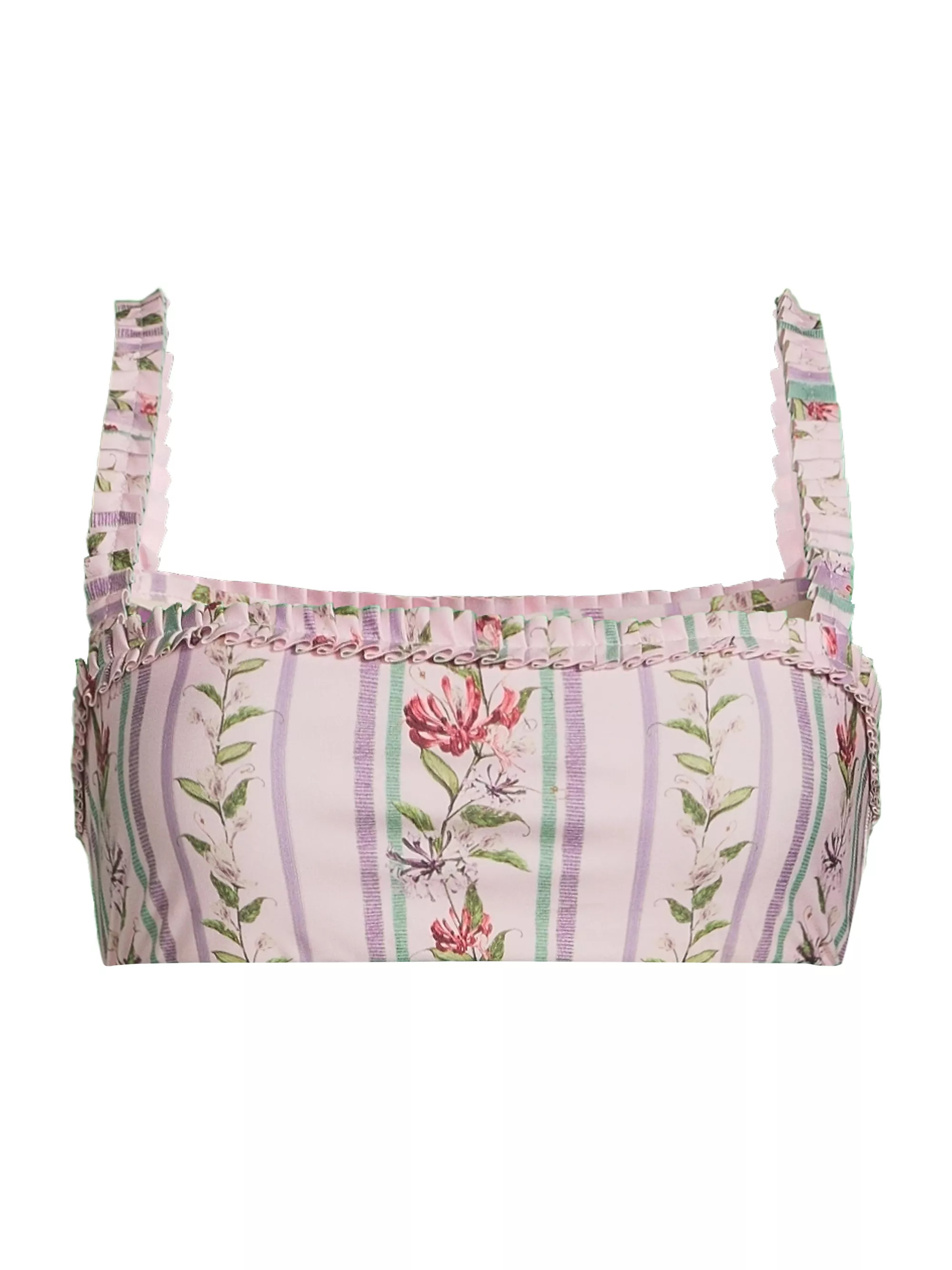 Olmo Floral Stripe Bikini Top | Saks Fifth Avenue