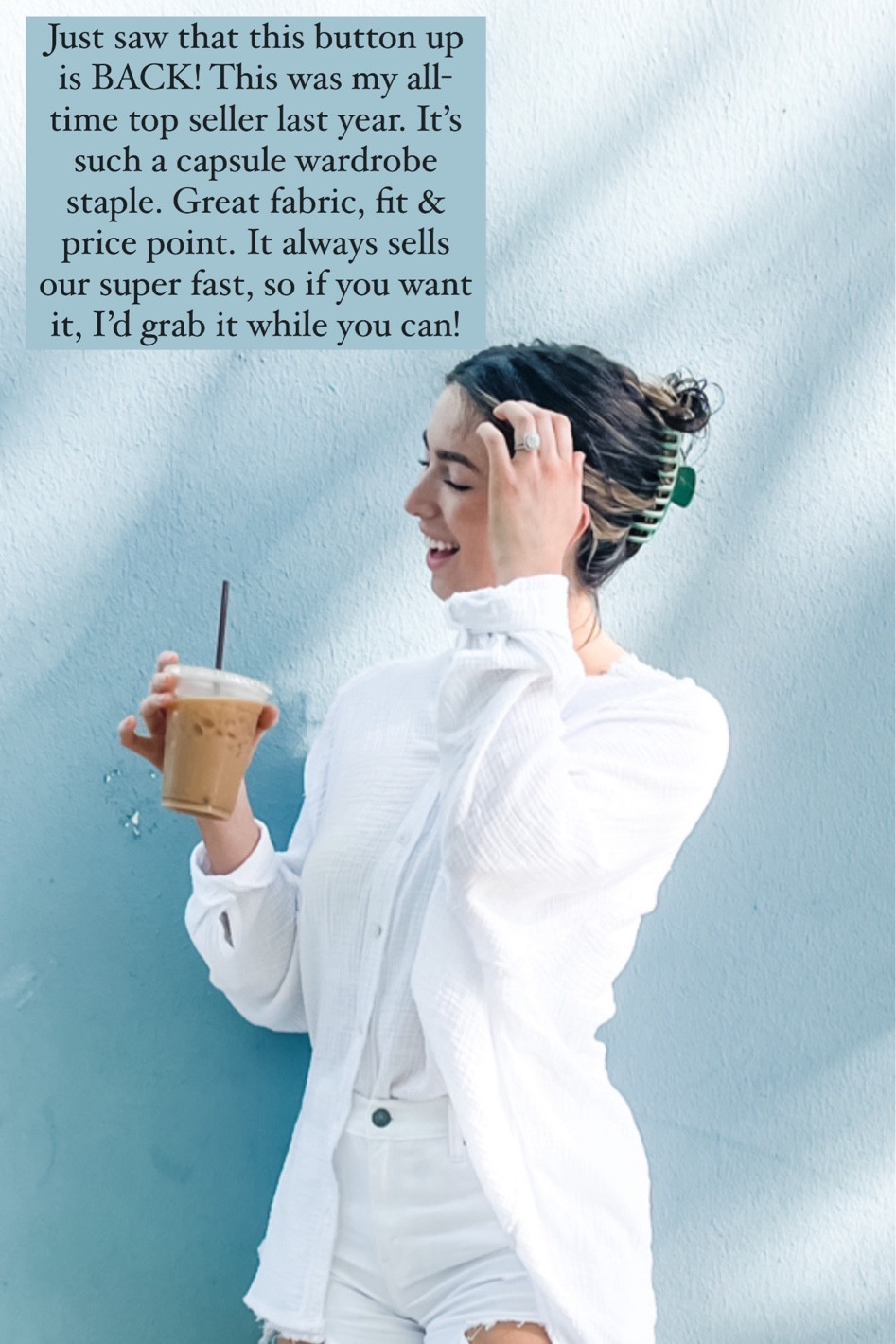 Aerie button down back in stock / capsule wardrobe staple for summer and spring

#LTKstyletip #LTKunder100 #LTKunder50