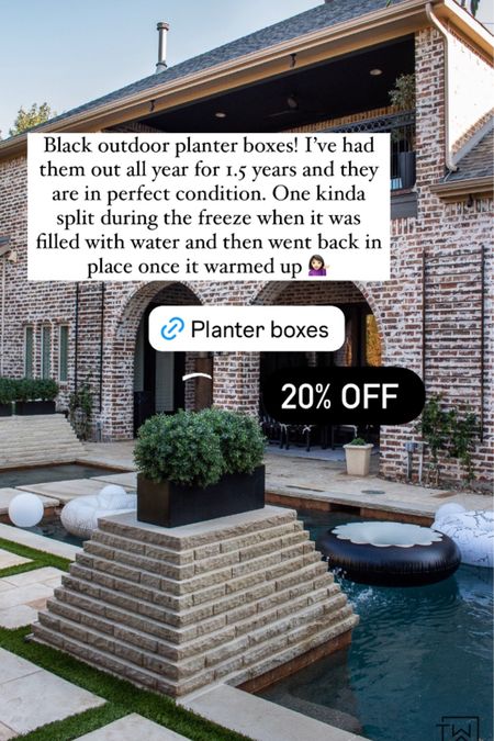 My fav outdoor planter boxes! These have held up so well and I have them out year round! #LTKxWayDay

#LTKhome #LTKSeasonal #LTKsalealert