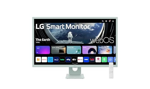 LG 32SR50F-G Smart Monitor 32-Inch FHD (1920x1080) IPS Display, webOS 23, HDR 10, x2 Built-in Speakers, AirPlay 2, Screen Share, Bluetooth, ThinQ App, Remote Control, Green | Amazon (US)