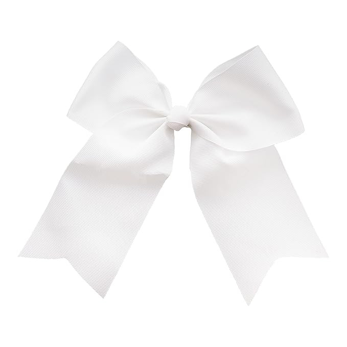 White Jumbo Bow Clip with Tails | Amazon (US)