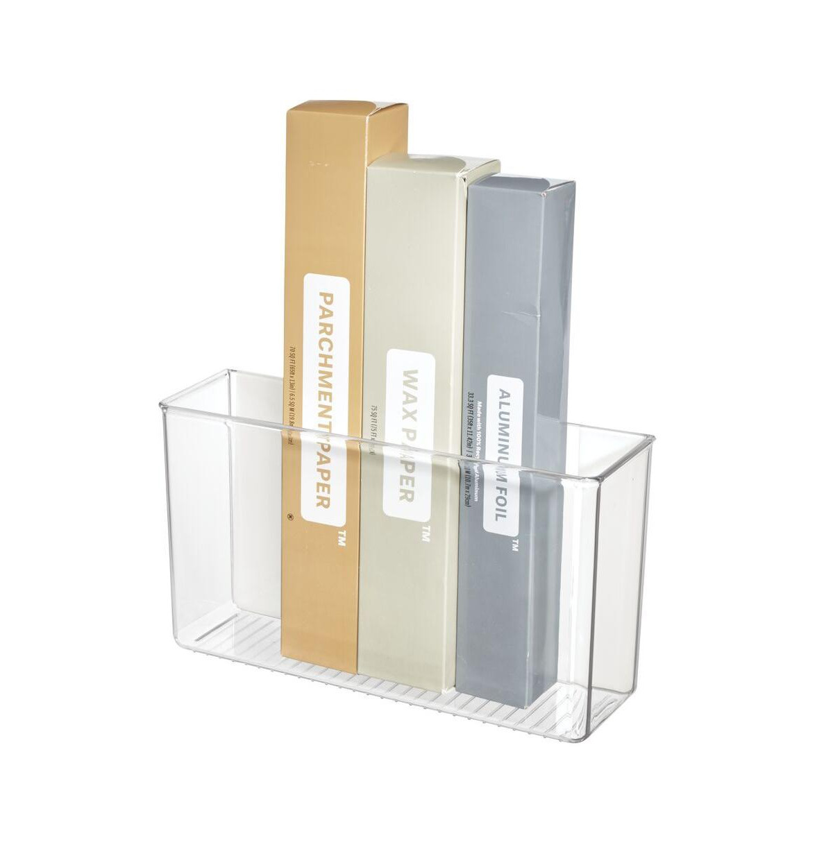 iDesign Adhesive Organizer Bin Damage-Free Hanging for Kitchen- Clear - Clear | Macy's