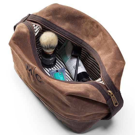 Waxed Canvas Travel Pouch | Mark and Graham