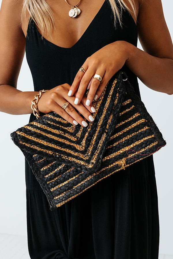 Going For Glam Woven Clutch | Impressions Online Boutique