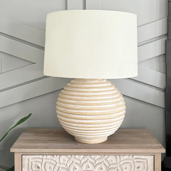 Pottery Table Lamp - Decor Steals | Decor Steals