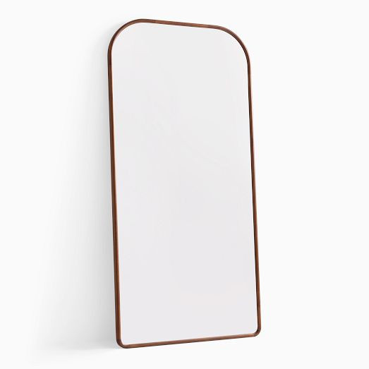 Streamline Oversized Wide Arch Wood Floor Mirror | West Elm (US)
