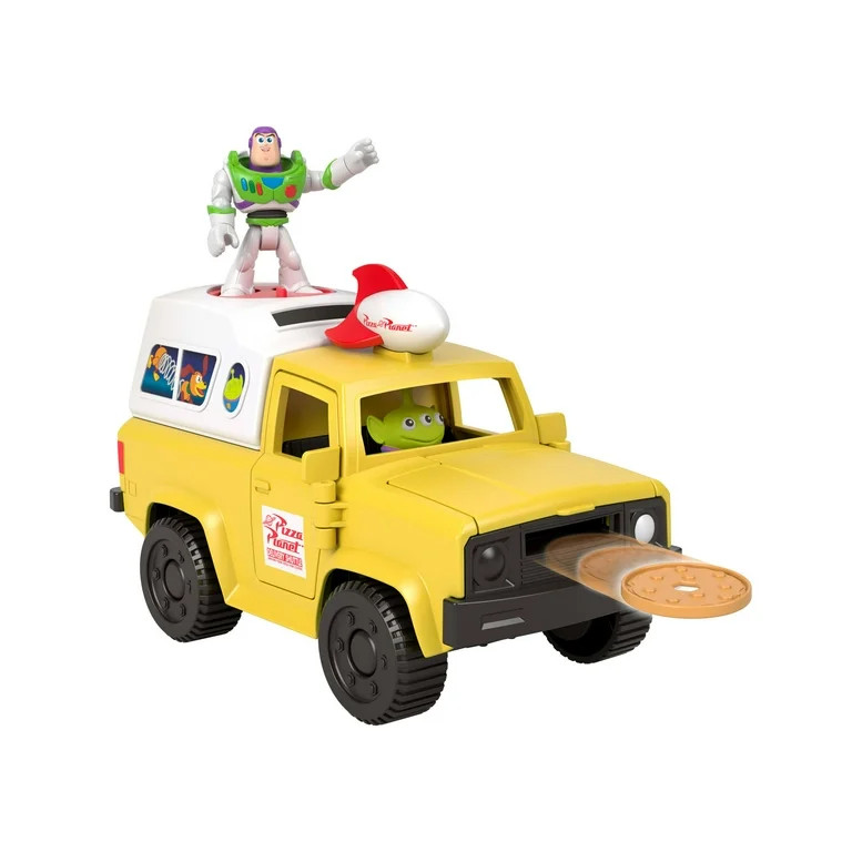 Disney and Pixar Toy Story Pizza Planet Truck with Buzz Lightyear & Alien Action Figures | Walmart (US)