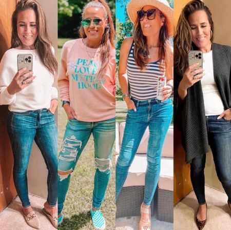 American Eagle, jeans, skinny jeans, jeggings, casual look, casual outfit, mom style, Summer outfit, weekend outfit, #LaidbackLuxeLife

Jeans: 8 Long
Tank top: S

Follow me for more fashion finds, beauty faves, lifestyle, home decor, sales and more! So glad you’re here!! XO, Karma

#LTKFindsUnder50 #LTKStyleTip #LTKSeasonal