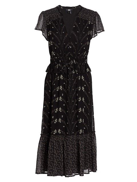 Paige Talia Printed Midi-Dress | Saks Fifth Avenue