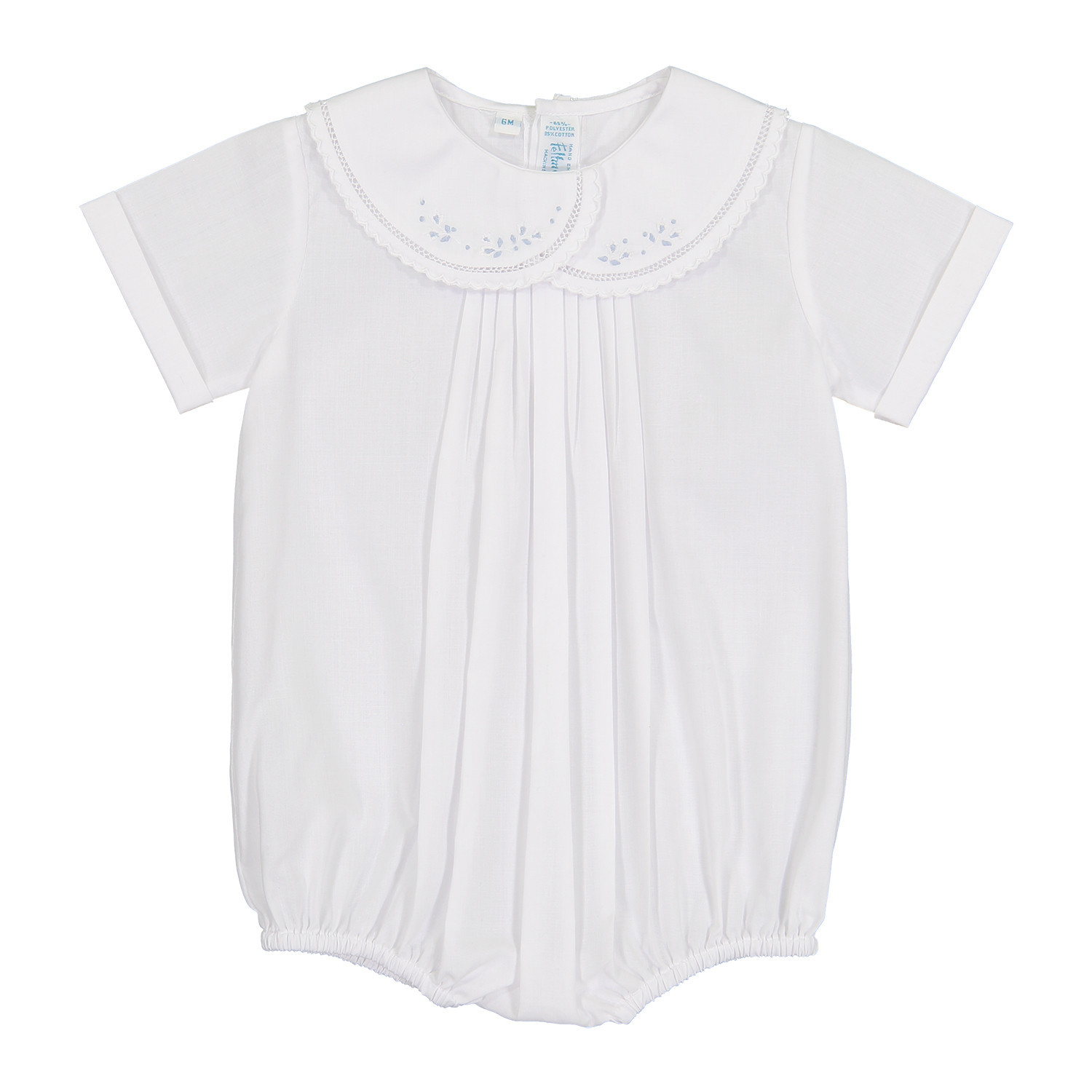 Heirloom Collection Vintage Leaf Embroidered Creeper | Feltman Brothers