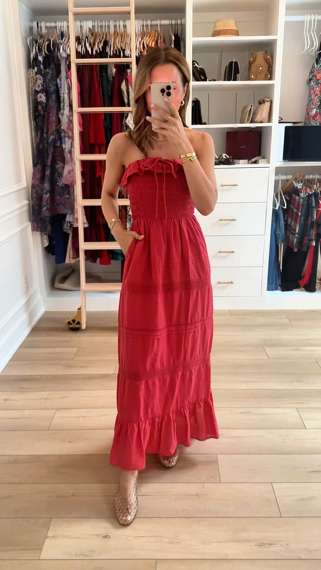 New maxi dress from Target! Gives me FP vibes! Boho maxi dress. Memorial Day weekend outfit. Fourth of July outfit. Summer dress. Vacation outfit. Vacation dress. Wearing XS. Jelly ballet flats are whole sizes only. I’m a 6.5 and did a 6 per reviews.

#LTKootd #LTKTravel #LTKPetite