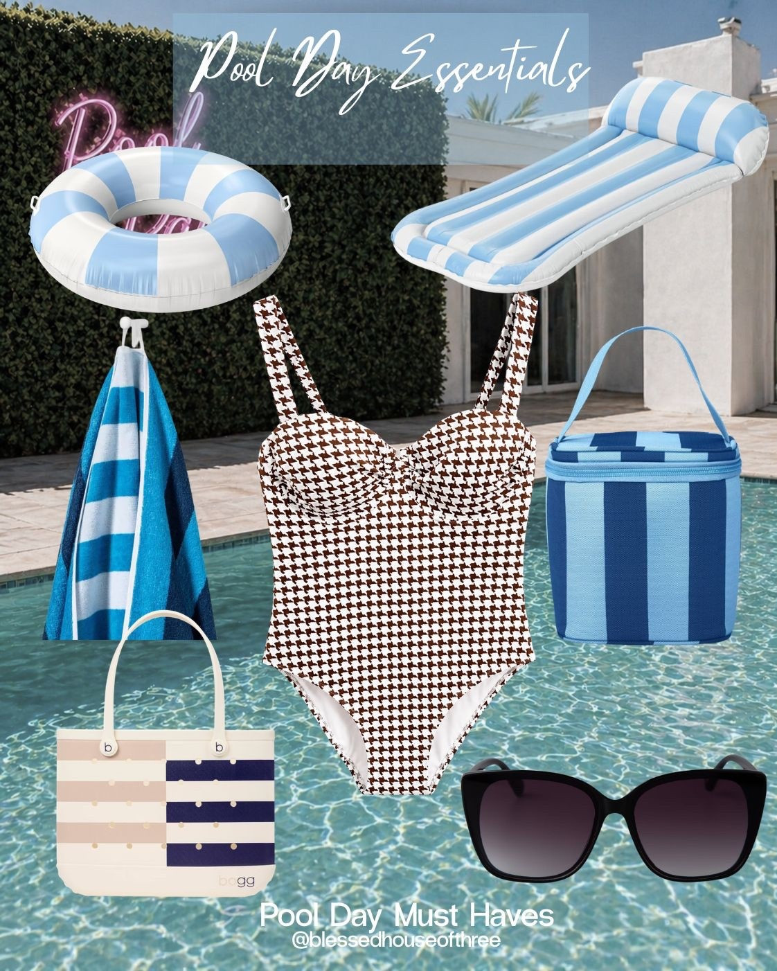 These Target pool finds are too good for summer… Getting ready for pool days has me reaching for the cutest blue and white finds lately and I rounded up everything I’d actually bring for a day by the water from Target including a flattering one piece swimsuit, striped floats, a roomy tote, sunglasses and an insulated cooler that keeps everything cold. These are perfect for pool days, beach days and easy summer outfits and outdoor setups that feel effortless but put together. Follow me on LTK for daily fashion, home decor and summer finds.

#LTKSeasonal #LTKSwim