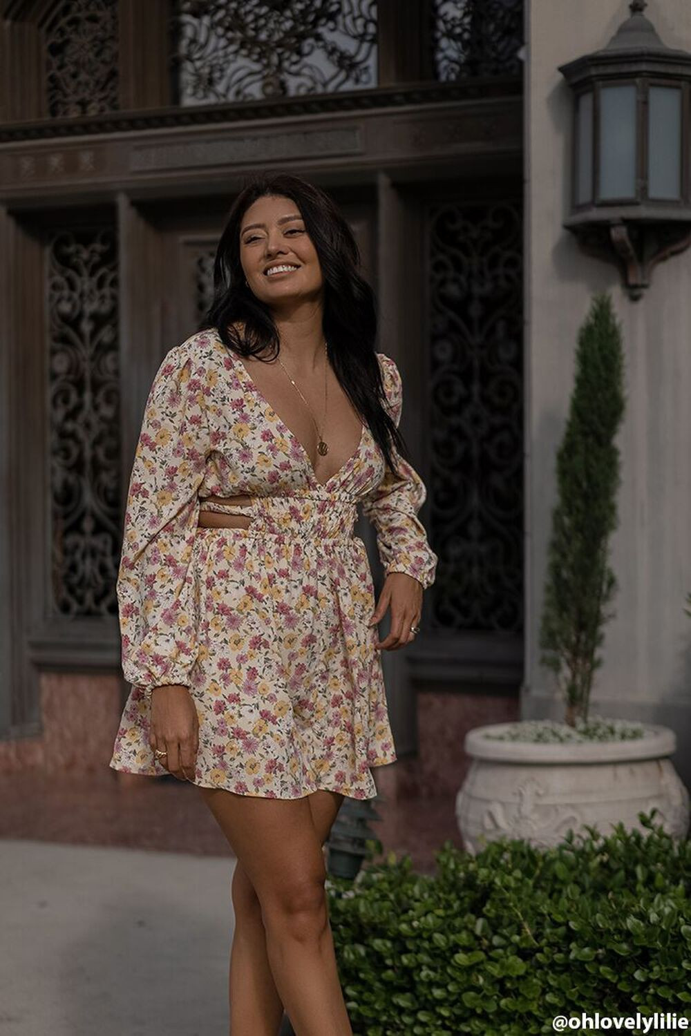 Floral Print Cutout Mini Dress | Forever 21 (US)