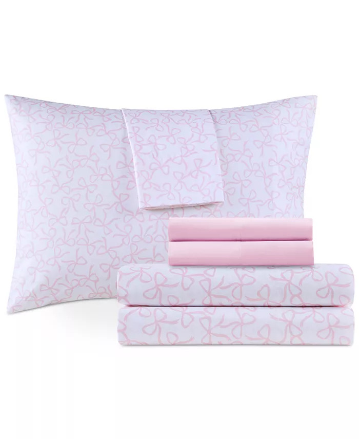 Design Lab Printed Microfiber 6-Pc. Sheet Set, Queen - Macy's | Macy's