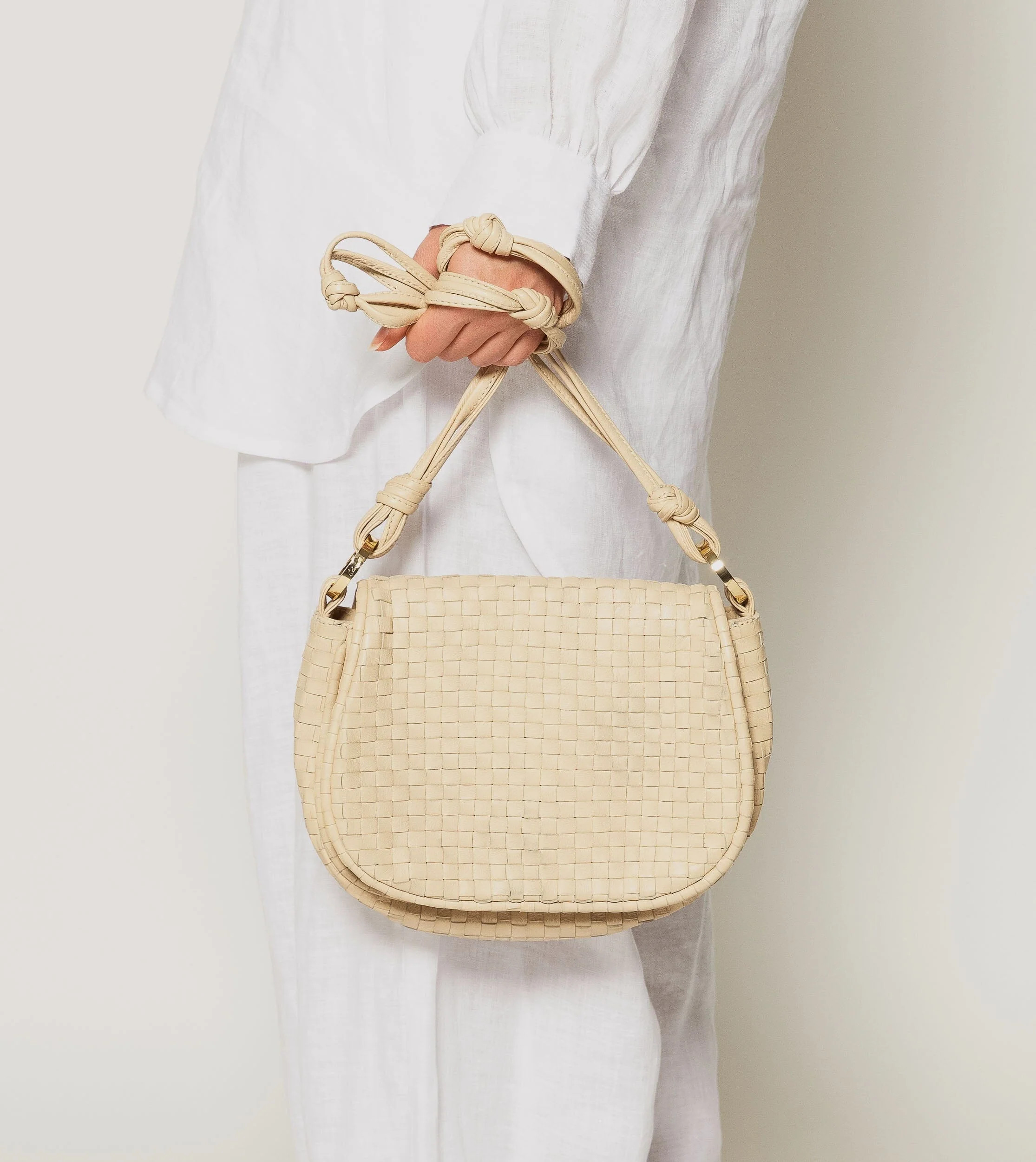 Delphine Woven Saddle Bag | Ivory | Cleobella | Cleobella LLC