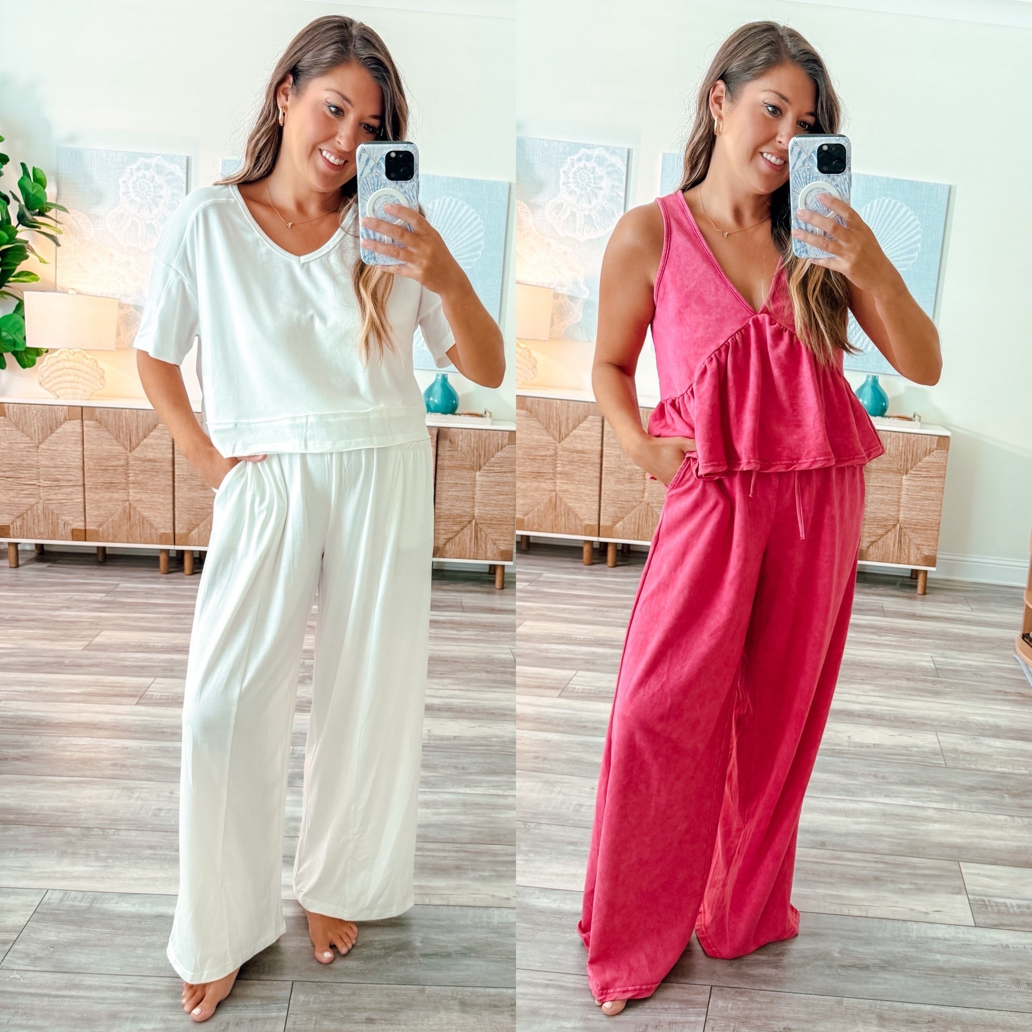 Look for less matching sets, dropoff outfits, loungewear 

Wearing medium