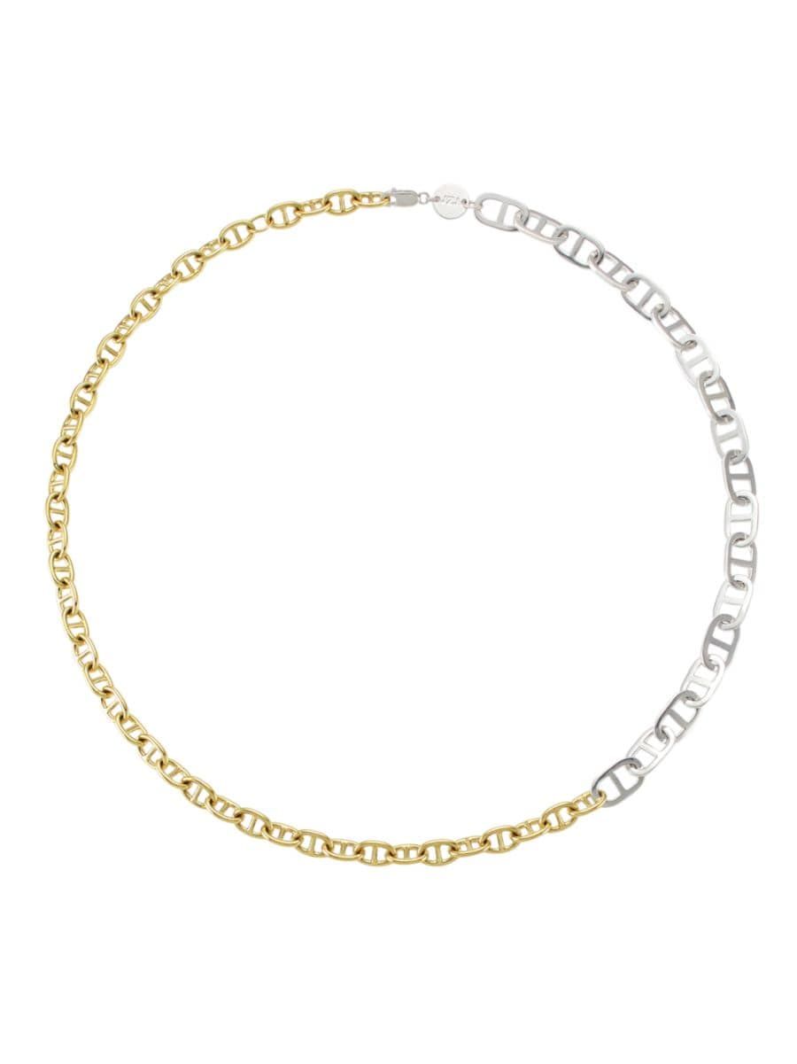 Jennifer Zeuner Jewelry Devyn 14K Goldplated & Sterling Silver Chain Necklace | Saks Fifth Avenue