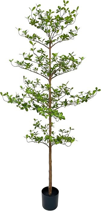 Artificial Black Olive Tree, 7FT Tall Faux Shady Lady Tree with Potted, Fake Olive Tree for Home ... | Amazon (US)