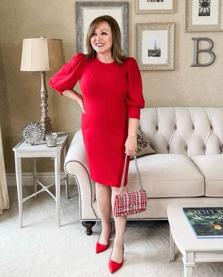 What do you think? Can you wear too much red on Valentine’s Day? I obviously don’t think so!

My dress is a year old, so I’ve linked to something similar I think you would like. My shoes and bag are new and still available! 

#LTKstyletip #LTKover40 #LTKSeasonal