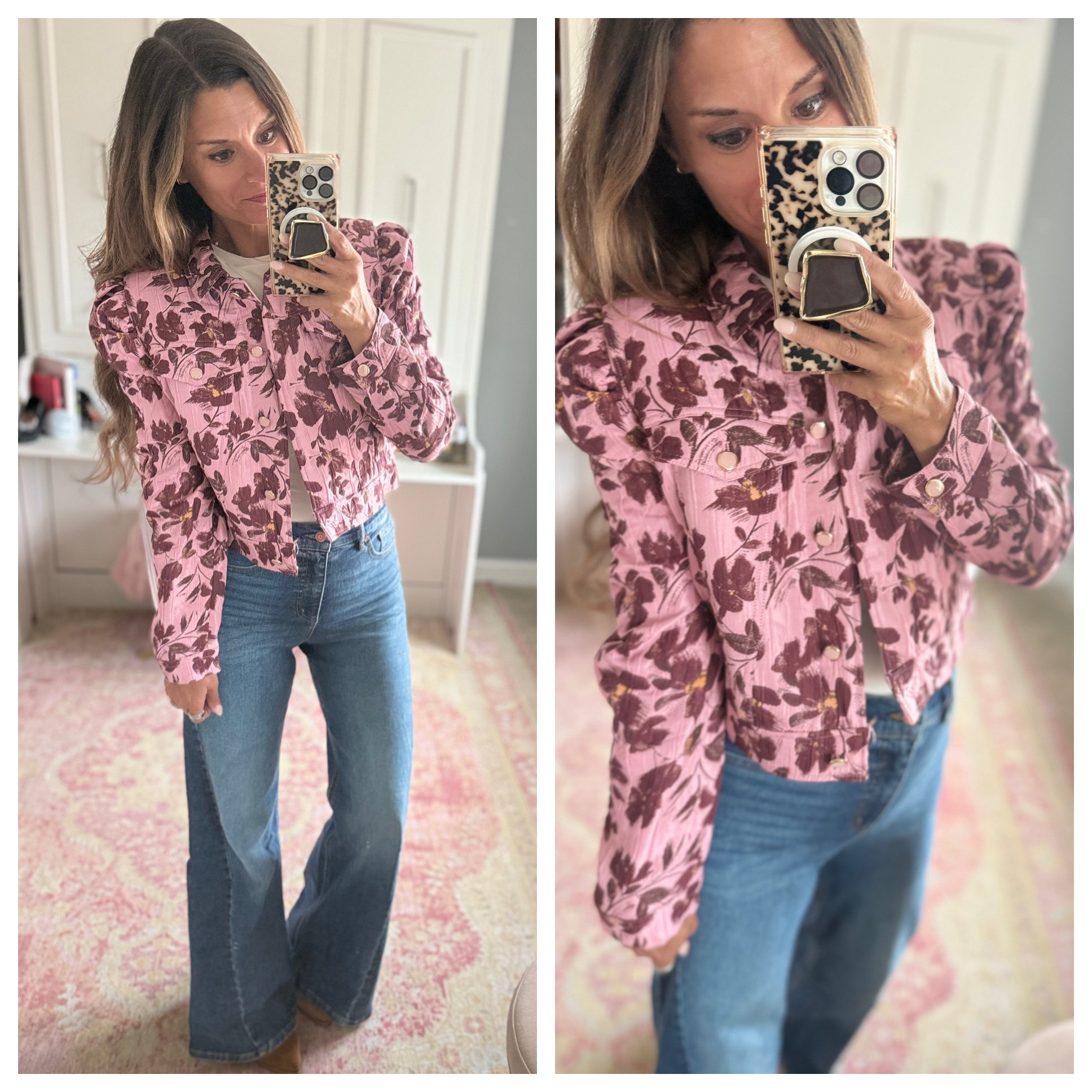 Floral jacket for fall