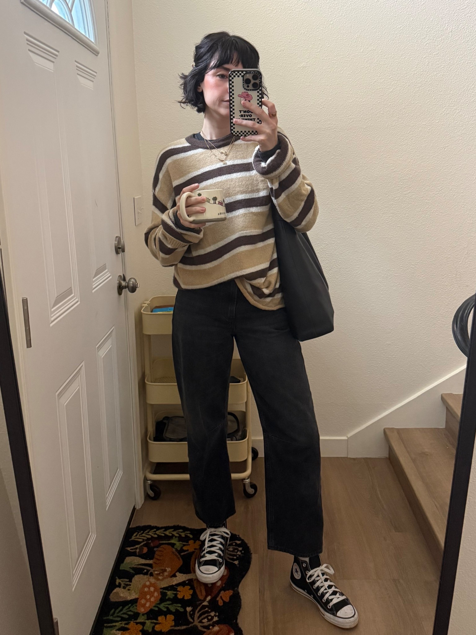 Feb 1 fit - catching up on 2026 outfit links! Sweater is old Elwood  

#LTKootd