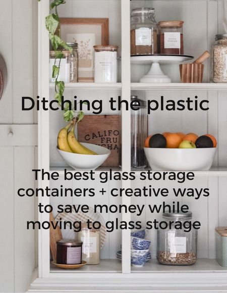 Best glass storage containers - on a budget! #kitchenstorage #glasscontainers #foodstorage 

#LTKfamily #LTKfindsunder50 #LTKhome