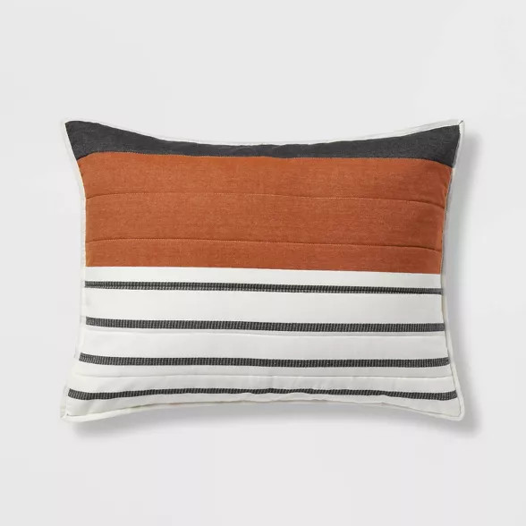 Stripe Woven Yarn Dye Pillow Sham Cream - Project 62™ + Nate Berkus™ | Target