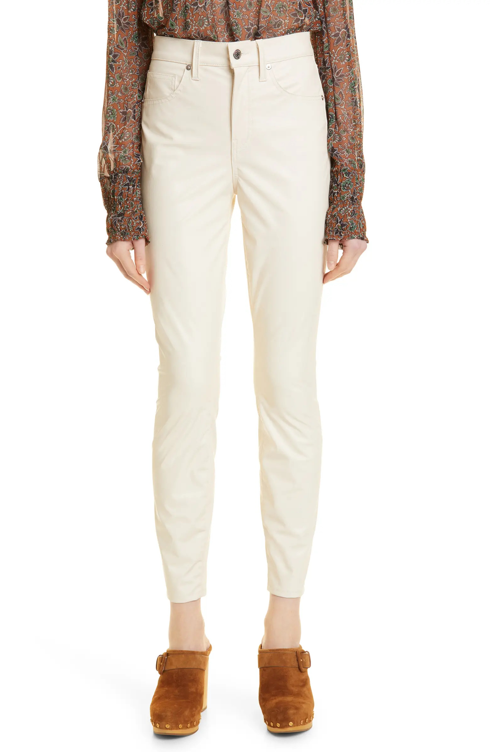 Veronica Beard Faux Leather Debbie Skinny Pants | Nordstrom | Nordstrom