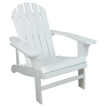 Mainstays Wood Outdoor Adirondack Chair, White Color | Walmart (US)