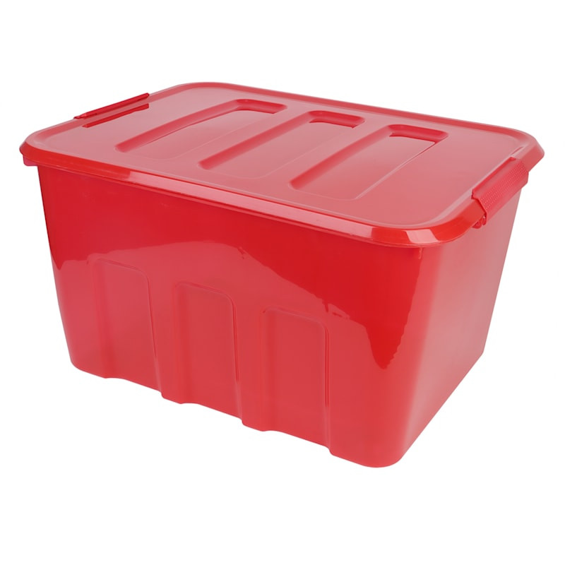 Red Storage Tote, 52l | At Home