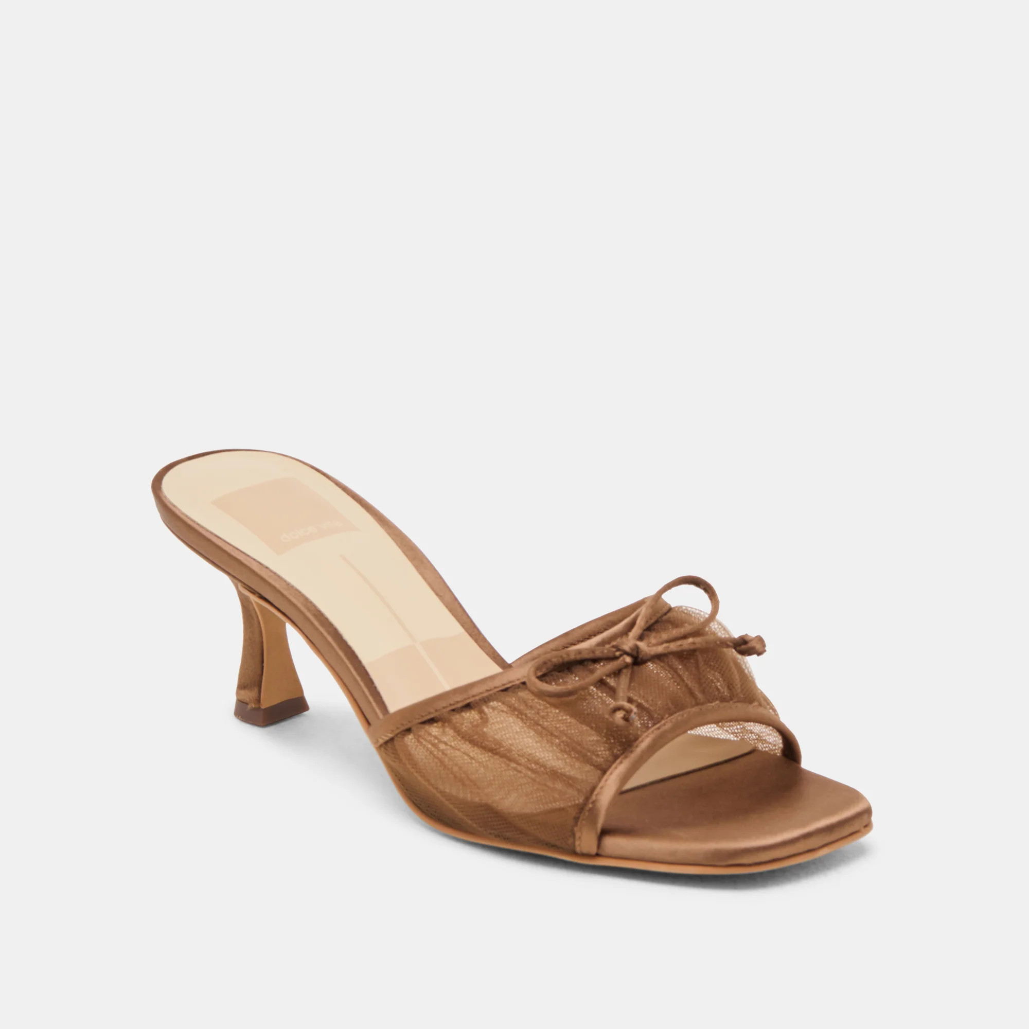 Galen Mid Brown Tulle Heels | Dolce Vita | DolceVita.com