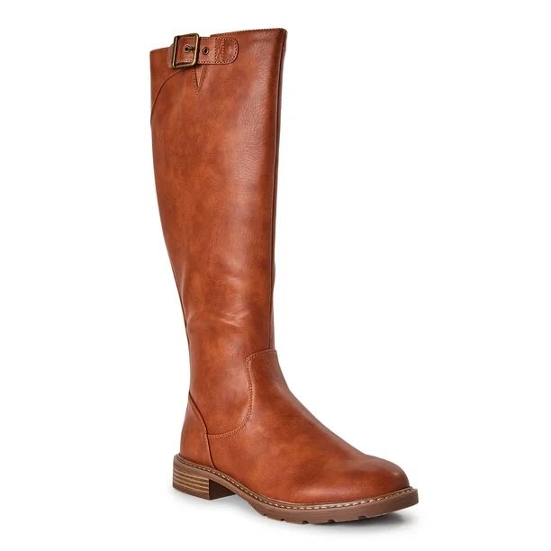 Time and Tru Women's Tall Riding Boots | Walmart (US)