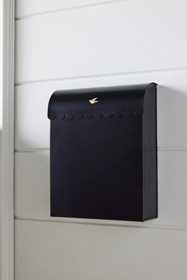Icon Scalloped Metal Mailbox | Anthropologie (US)