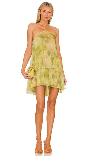Sastra Dress in Chartreuse Abstract | Revolve Clothing (Global)