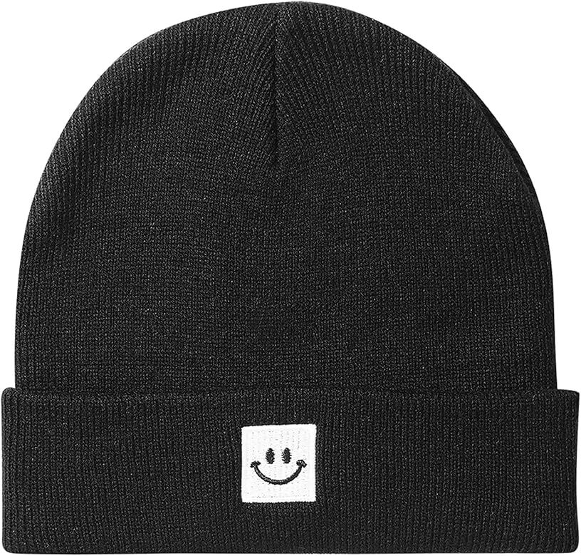 Paladoo Baby Beanie Knit Ski Hat with Cute Smiley Face for Girls Boys 0-7 Years | Amazon (US)