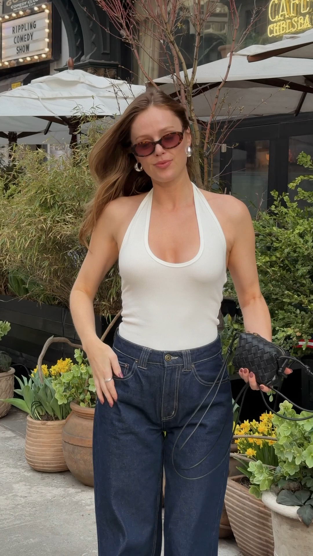 Both top and jeans fit tts! 