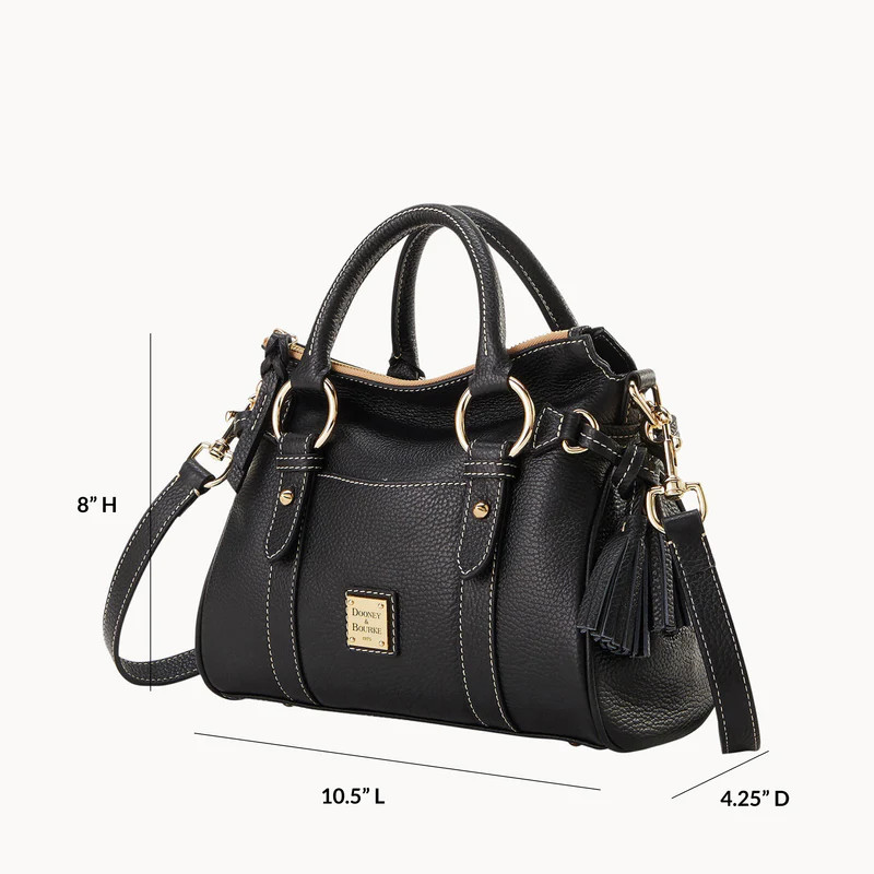 Lucca Leather Satchel With Pocket | ILoveDooney