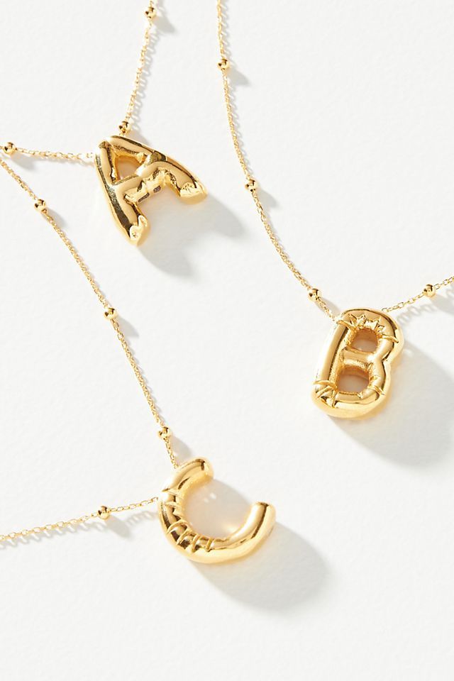 Bubble Monogram Pendant Necklace | Anthropologie (US)