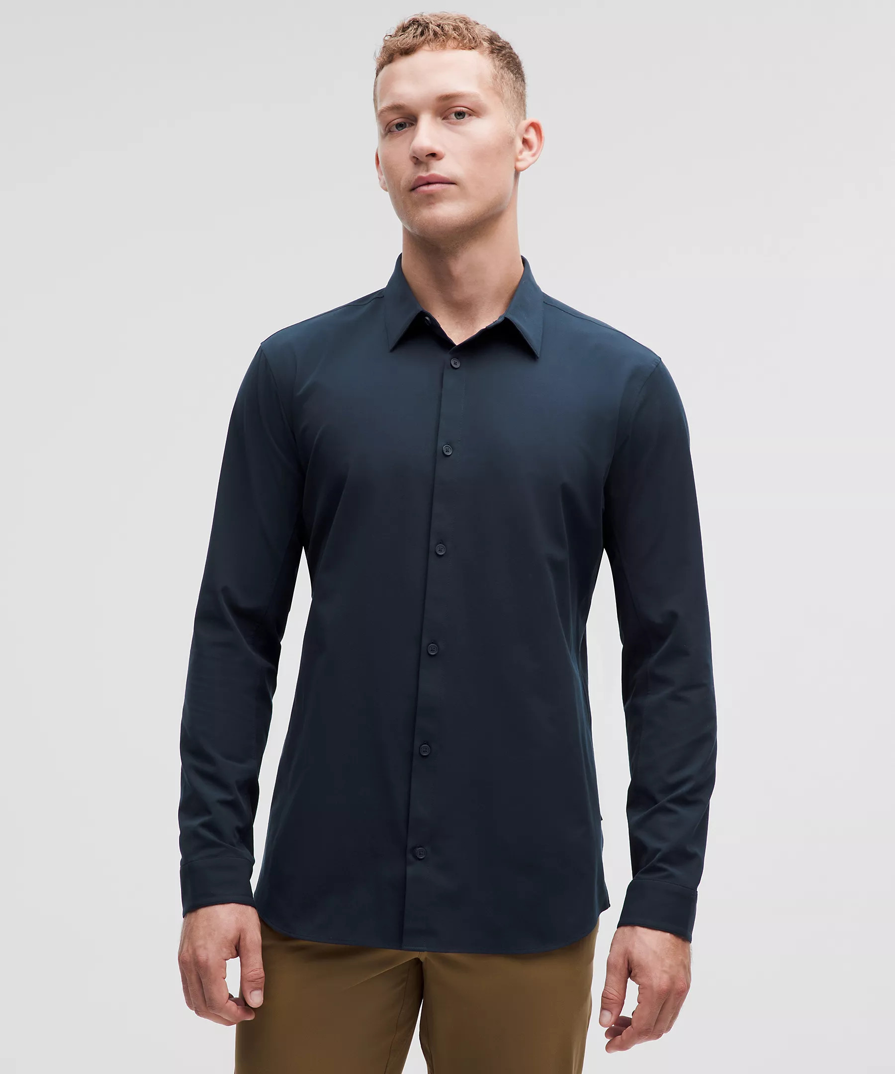 New Venture Slim-Fit Long-Sleeve Shirt | Men's Long Sleeve Shirts | lululemon | Lululemon (US)