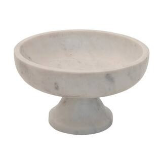 Hello Honey® White Marble Footed Bowl | 8" x 4.5" | Michaels® | Michaels Stores