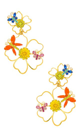 Justine Earrings in Multi | Revolve Clothing (Global)